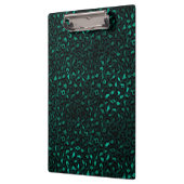 Porte-bloc Teal et Gold Série Léopard Design 4 (Gauche)