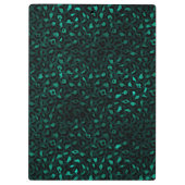Porte-bloc Teal et Gold Série Léopard Design 4 (Dos)