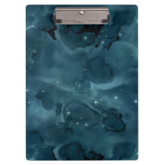 Porte-bloc Teal Galaxy Series Design 5 (Devant)