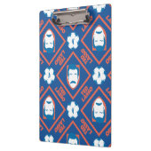 Porte-bloc Ted Lasso | Motif de diamant face et balle (Gauche)