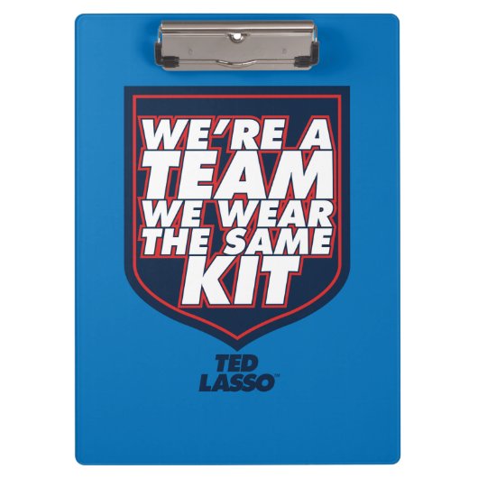 Porte-bloc Ted Lasso | We're A Team Typography Graphic (Devant)