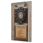 Porte-bloc Téléphone antique rotatif payant rude (Gauche)