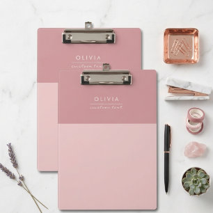 Porte-bloc Tendance Élégant Féminin Monogrammé Minimaliste Él