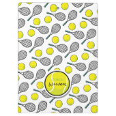 Porte-bloc Tennis Balls Racquet NOM Porte - bloc (Dos)