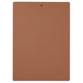 Porte-bloc Terracotta Burnt Orange couleur solide (Dos)