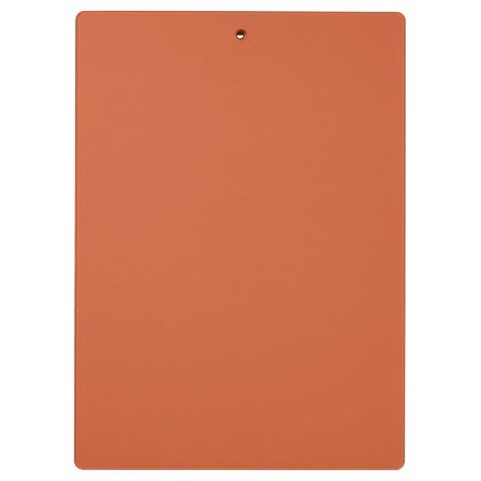 Porte-bloc Terracotta Orange Solide Couleur Chaleureuse & Con (Dos)