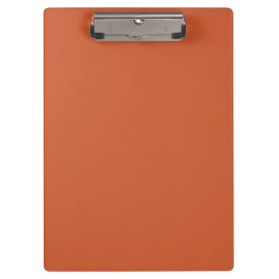 Porte-bloc Terracotta Orange Solide Couleur Chaleureuse & Con