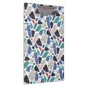 Porte-bloc Terrazzo motif en pierre design Bleu, Noir, Vert (Swatch)