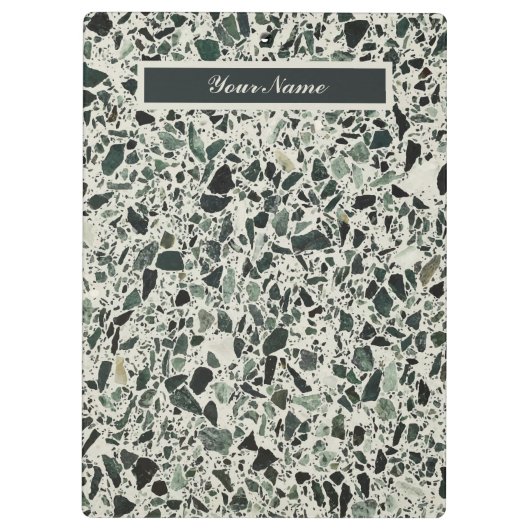 Porte-bloc Terrazzo Vert Moderne (Dos)