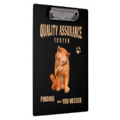 Porte-bloc Testeur QA Humour de chat (Swatch)