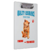 Porte-bloc Testeur QA Humour de chat (Swatch)