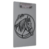 Porte-bloc Tête de cheval avec des fleurs (Swatch)