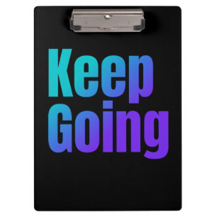 Porte-bloc Texte coloré Gradient Inspirationnel Continuer