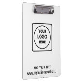 Porte-bloc Texte de logo d'entreprise Code QR Pro presse-papi (Swatch)