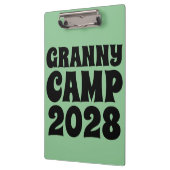 Porte-bloc Texte du camp de Granny (Gauche)
