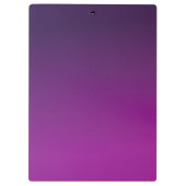 Porte-bloc Texte Monogrammé Moderne Éditable & Ombre Violet (Dos)