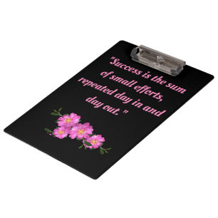 Porte-bloc Texte photo personnalisé Oleo script Police Rose F