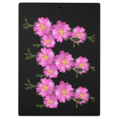 Porte-bloc Texte photo personnalisé Oleo script Police Rose F (Dos)