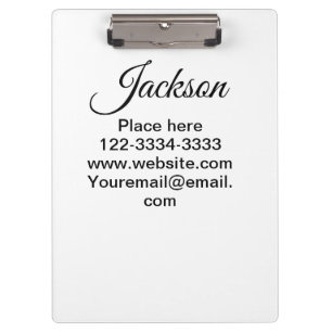 Porte-bloc Texte simple minimal ajoutez votre nom lieu ville