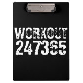 Porte-bloc Texte usé et rayé Workout 247365 blanc (Devant)