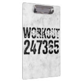 Porte-bloc Texte usé et rayé Workout 247365 rustique (Swatch)