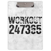 Porte-bloc Texte usé et rayé Workout 247365 rustique (Devant)