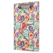 Porte-bloc Texture avec de vrais timbres (Gauche)