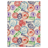 Porte-bloc Texture avec de vrais timbres (Dos)