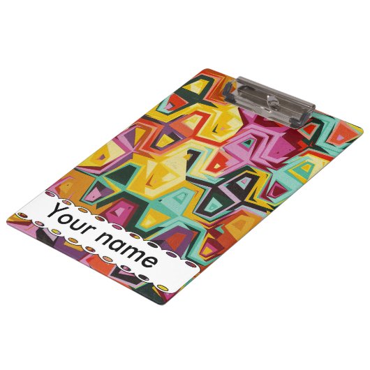 Porte-bloc Texture colorée de trous (Incliné)