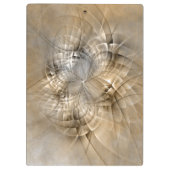 Porte-bloc Texture d'art fractal moderne abstrait Tons de Ter (Dos)