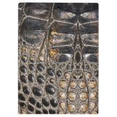 Porte-bloc Texture de la peau de l'alligator Brown américaine (Dos)