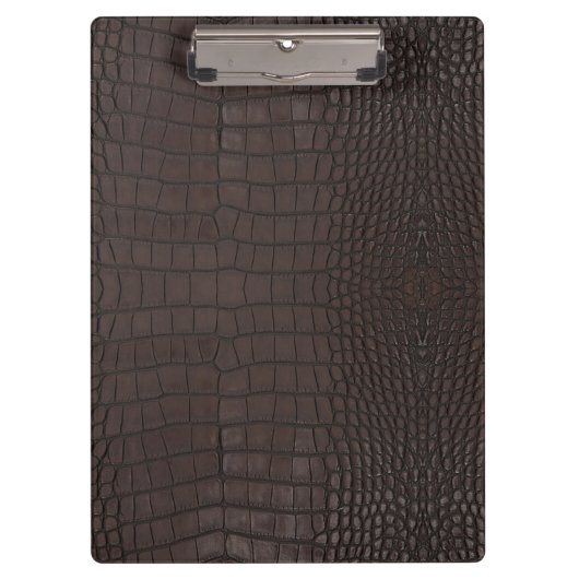 Porte-bloc Texture de l'alligator Brown (Devant)