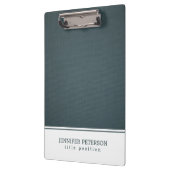 Porte-bloc Texture de lin bleu-gris (Gauche)