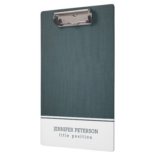 Porte-bloc Texture de lin bleu-gris (Gauche)