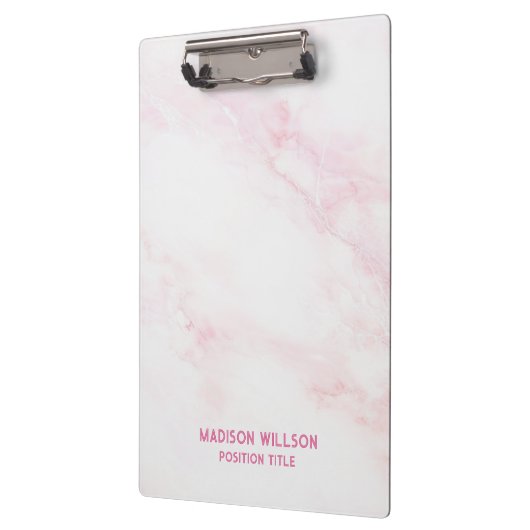 Porte-bloc Texture de marbre rose doux (Gauche)