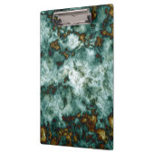 Porte-bloc Texture de marbre verte avec des veines (Gauche)