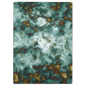 Porte-bloc Texture de marbre verte avec des veines (Dos)