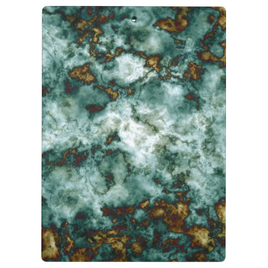 Porte-bloc Texture de marbre verte avec des veines (Dos)