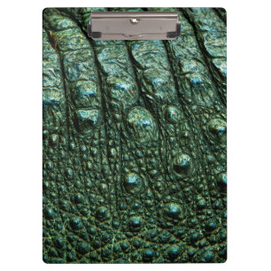 Porte-bloc Texture de peau d'alligator vert
