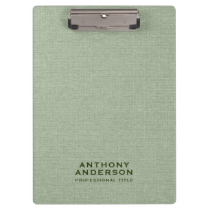 Porte-bloc Texture de tissu vert sauge