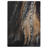 Porte-bloc Texture d'écorce d'arbre brûlé (Dos)