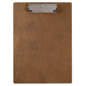 Porte-bloc Texture en cuir Brown (Devant)
