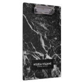 Porte-bloc Texture en pierre de marbre noir (Swatch)