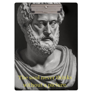 Porte-bloc The soul never thinks without a picture