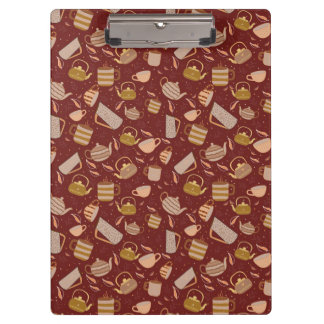 Porte-bloc Théière de l'heure du thé d'automne Mug Motif de f