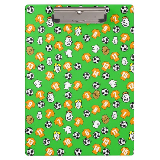 Porte-bloc Thème de football avec Chemises Orange Gold (Devant)