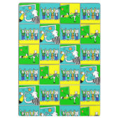 Porte-bloc Thème de football avec joueurs et fans (Dos)