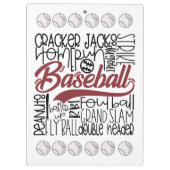 Porte-bloc Thème du baseball (Dos)
