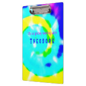 Porte-bloc Tie Dye Rainbow Swirl Personnalisé C'est si Super (Gauche)