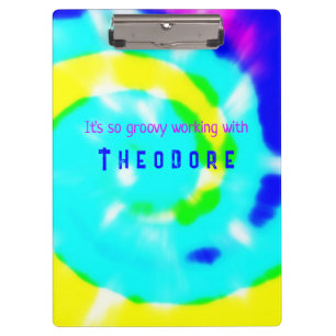 Porte-bloc Tie Dye Rainbow Swirl Personnalisé C'est si Super